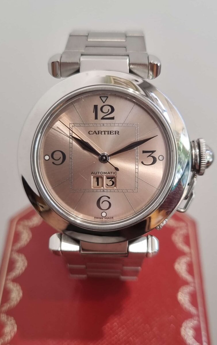 Cartier Pasha C Automatic Big Date Pink Dial 35mm ref. 2475 New condition!!!! | Gothelf A. Watches — 6