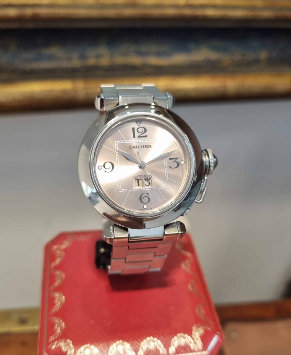Cartier Pasha C Automatic Big Date Pink Dial 35mm ref. 2475 New condition!!!! | Gothelf A. Watches — 2