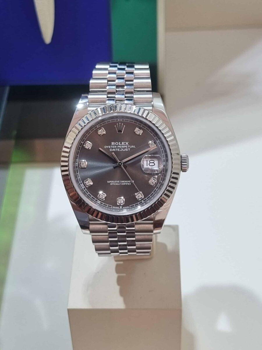 Rolex Datejust 41mm Rhodium Diamonds Dial ref.126334 | Gothelf A. Watches — 5