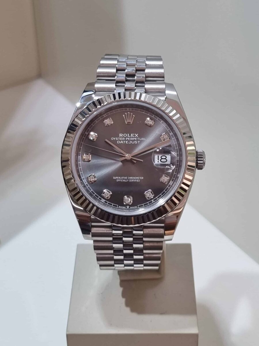 Rolex Datejust 41mm Rhodium Diamonds Dial ref.126334 | Gothelf A. Watches