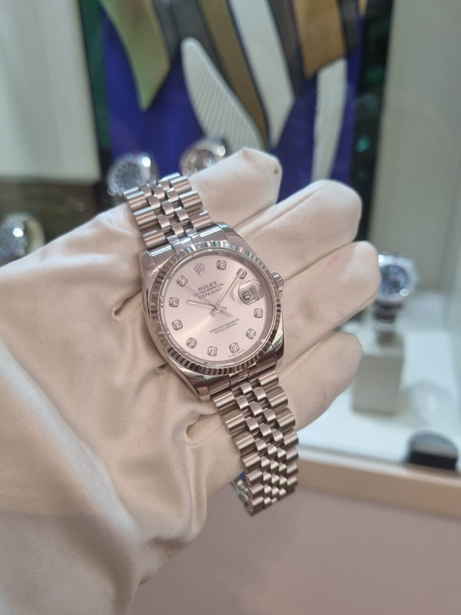 Rolex Datejust 36mm Diamonds Dial Ref.116234 pre-owned 2015 | Gothelf A. Watches — 6