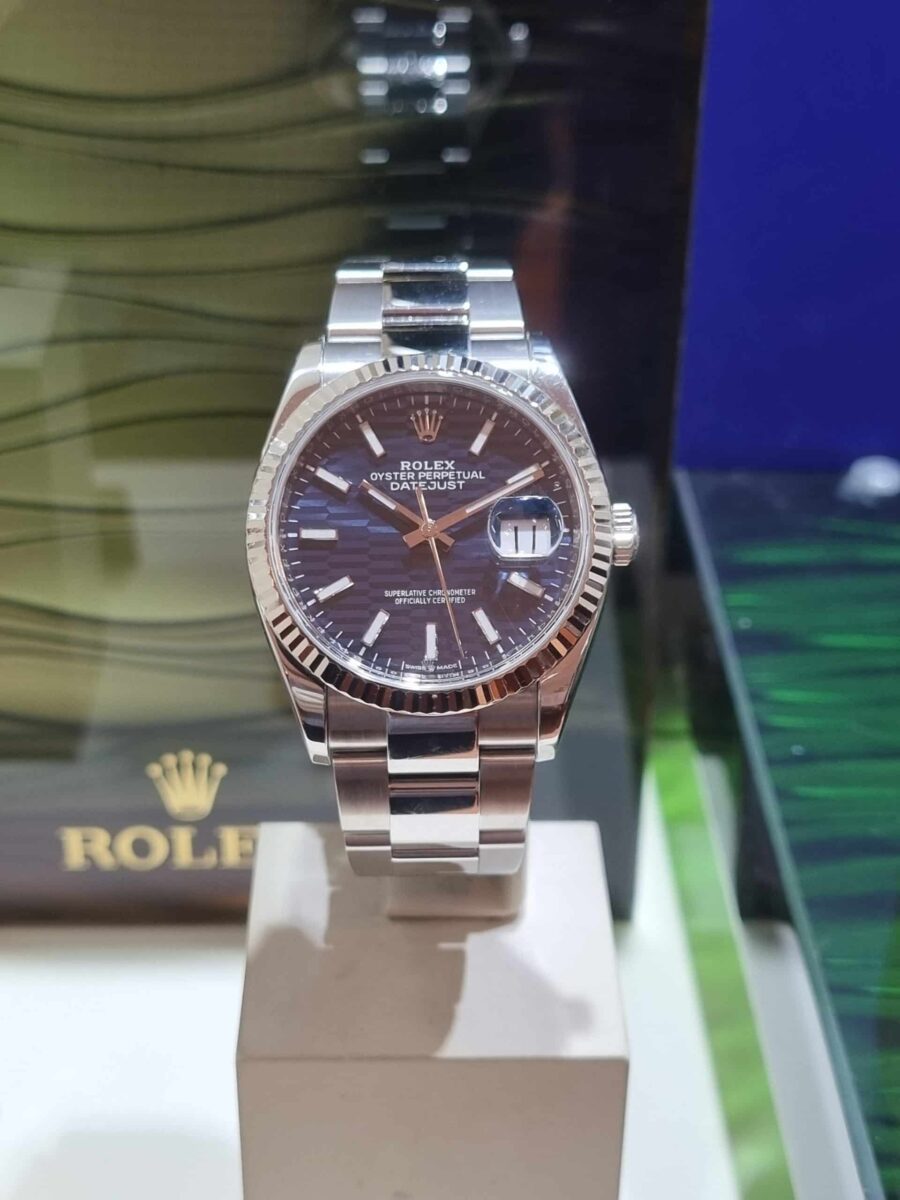 Rolex Datejust 36mm Blue Motif Dial Ref.126234 | Gothelf A. Watches — 2