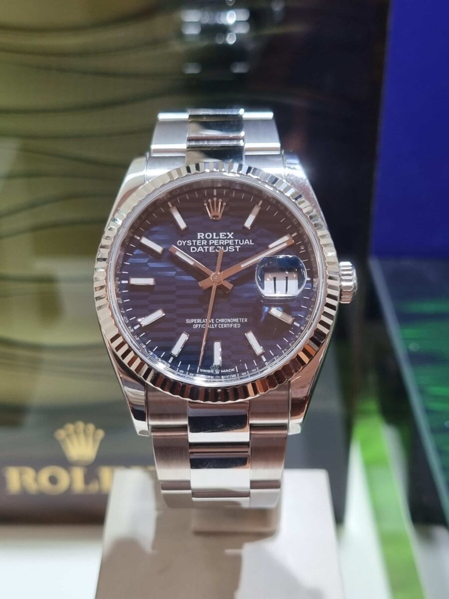 Rolex Datejust 36mm Blue Motif Dial Ref.126234 | Gothelf A. Watches