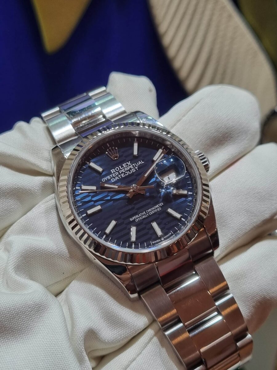 Rolex Datejust 36mm Blue Motif Dial Ref.126234 | Gothelf A. Watches — 3