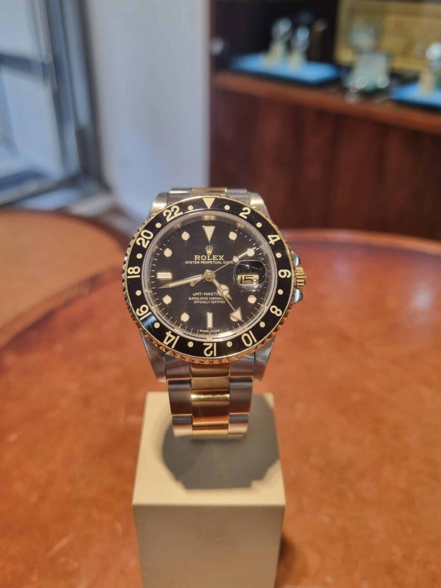 Rolex Gmt+Master II Oyster steel & 18k Gold ref.16713 from 1998 | Gothelf A. Watches — 4