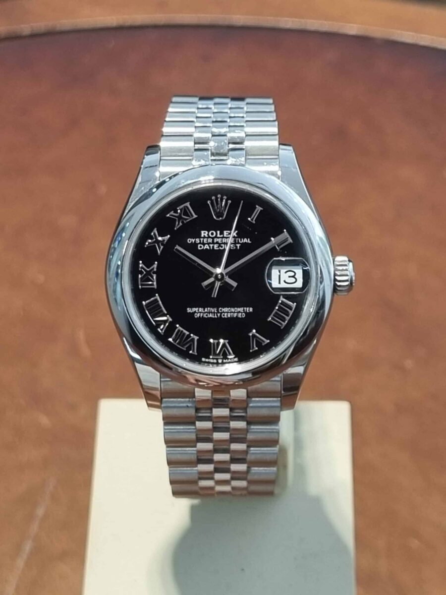 Rolex Datejust Ladies 31mm Black Roman dial Jubilee bracelet ref.278240 from 2021 | Gothelf A. Watches — 3