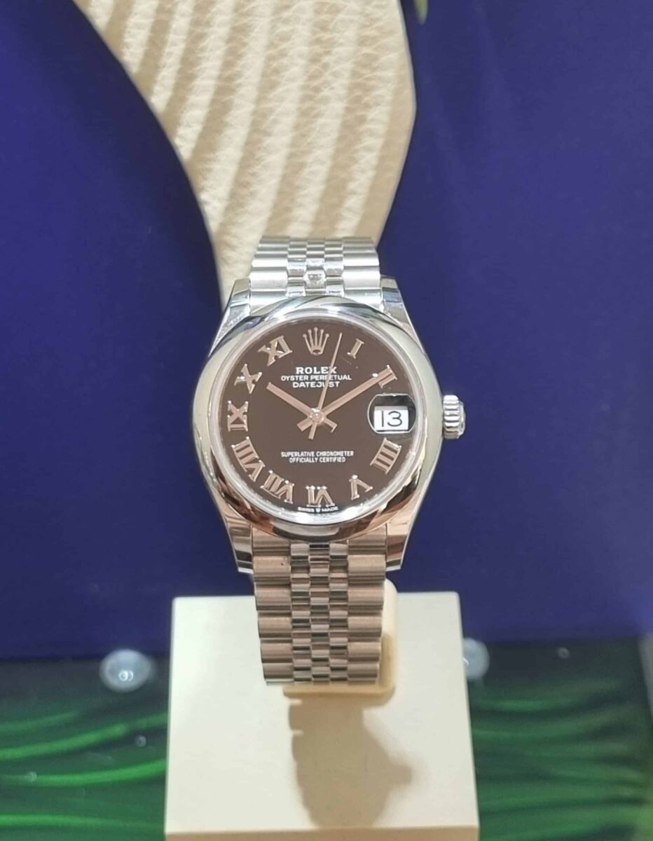 Rolex Datejust Ladies 31mm Black Roman dial Jubilee bracelet ref.278240 from 2021 | Gothelf A. Watches