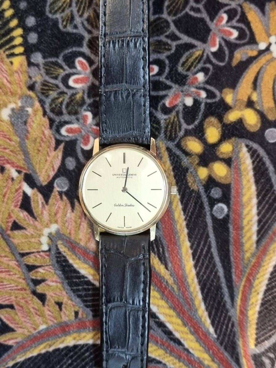Universal Genève Golden Shadow Automatic 18k Yellow Gold Rare Great Condition 1970 | Gothelf A. Watches
