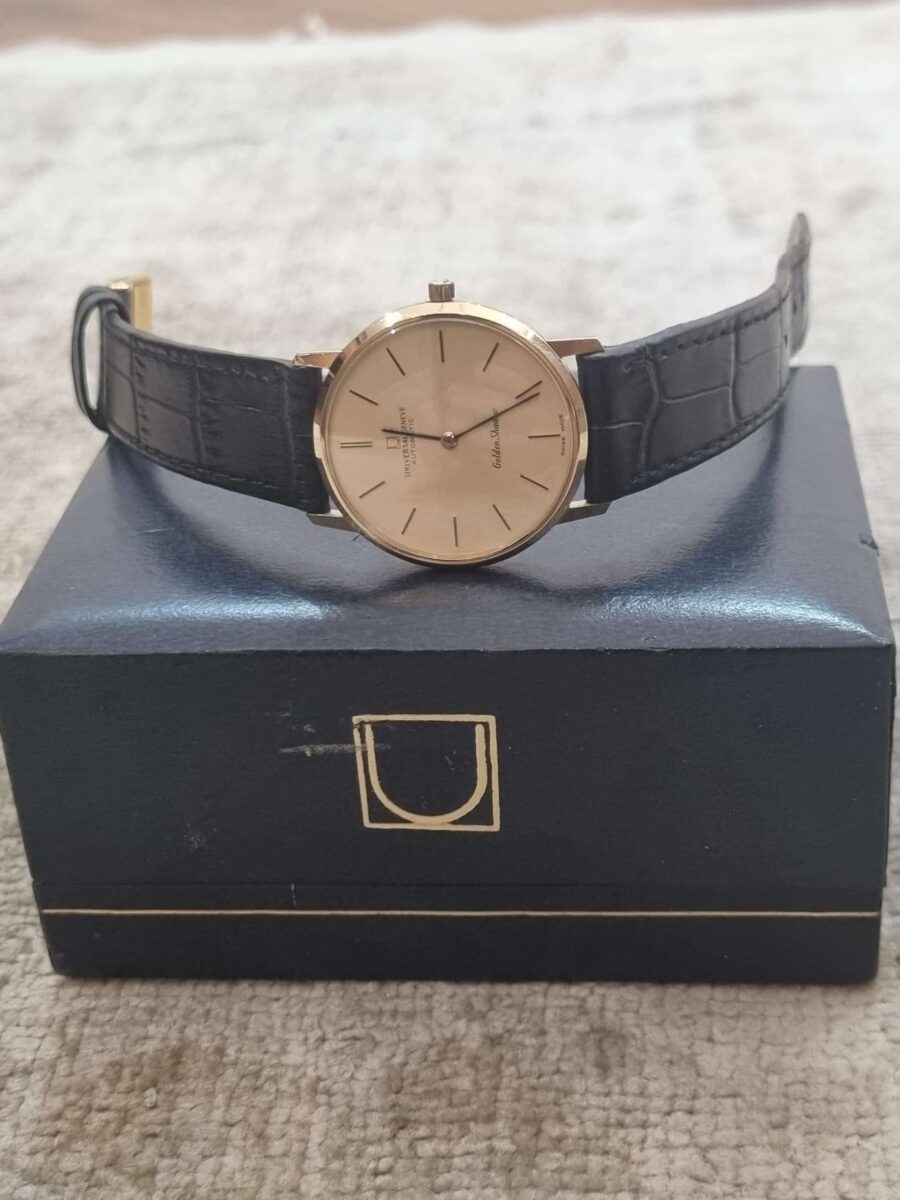 Universal Genève Golden Shadow Automatic 18k Yellow Gold Rare Great Condition 1970 | Gothelf A. Watches — 8