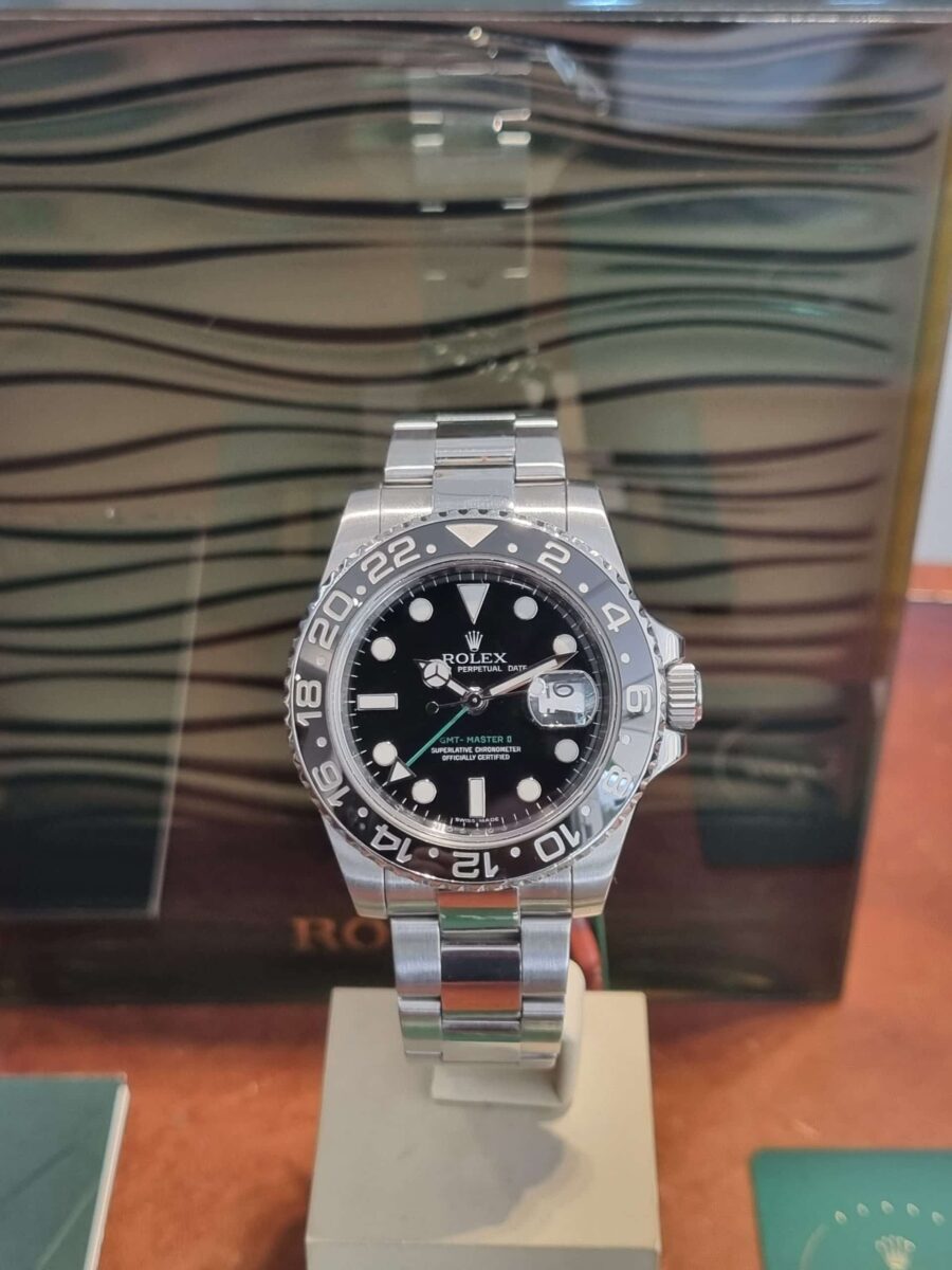 Rolex GMT MASTER II Steel 116710 pre-owned 2010 +1 Year Rolex Warranty | Gothelf A. Watches — 3