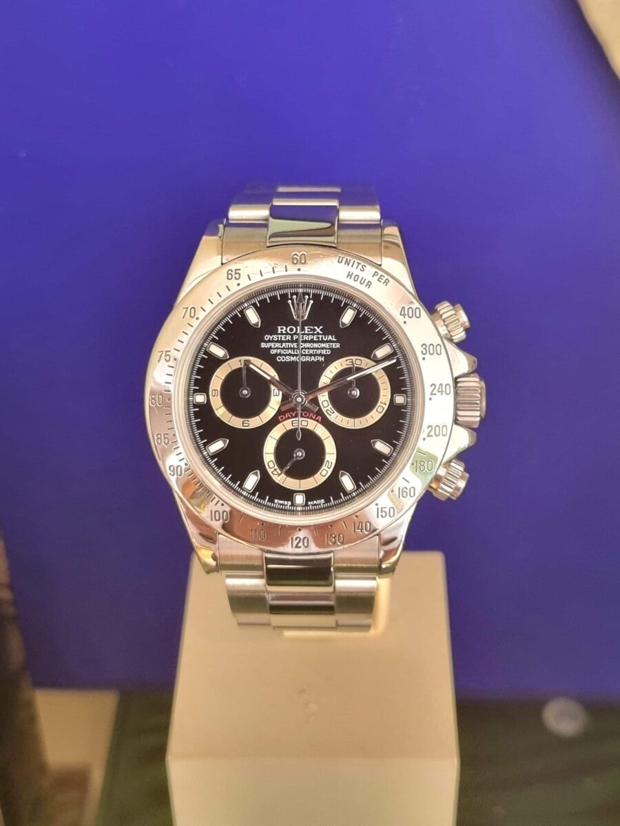 Rolex Daytona Cosmograph Chronograph Steel Black Dial 116520 | Gothelf A. Watches — 4