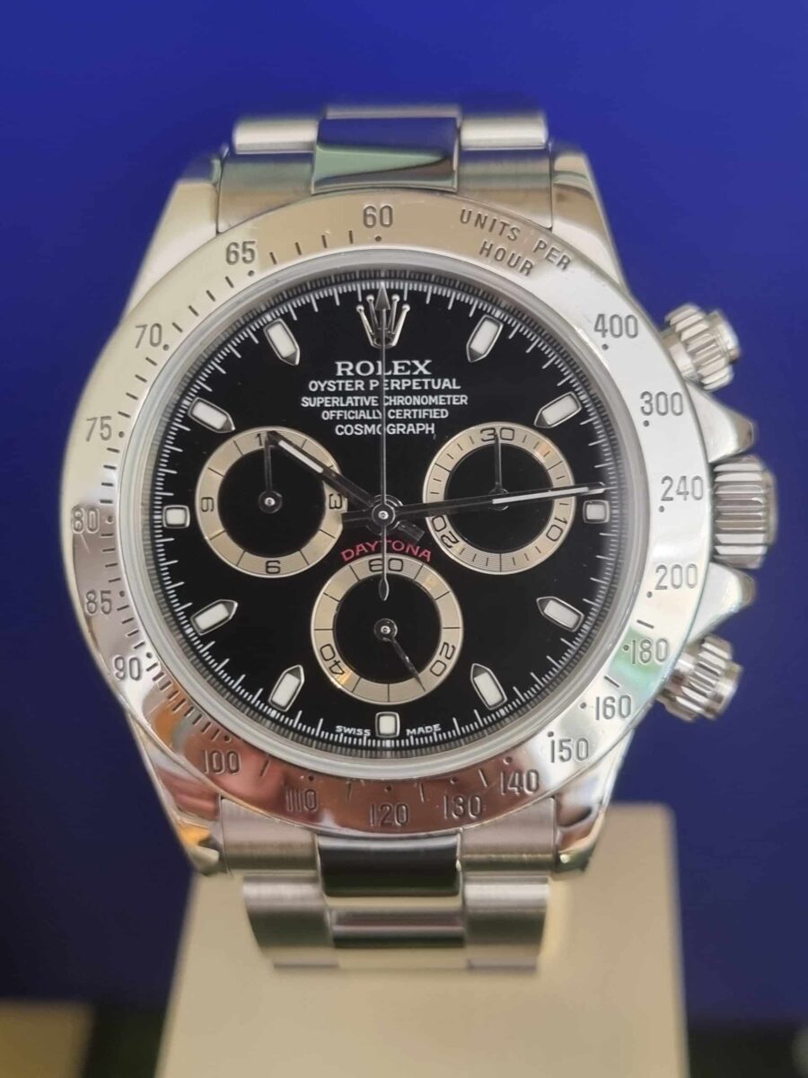 Rolex Daytona Cosmograph Chronograph Steel Black Dial 116520 | Gothelf A. Watches — 5