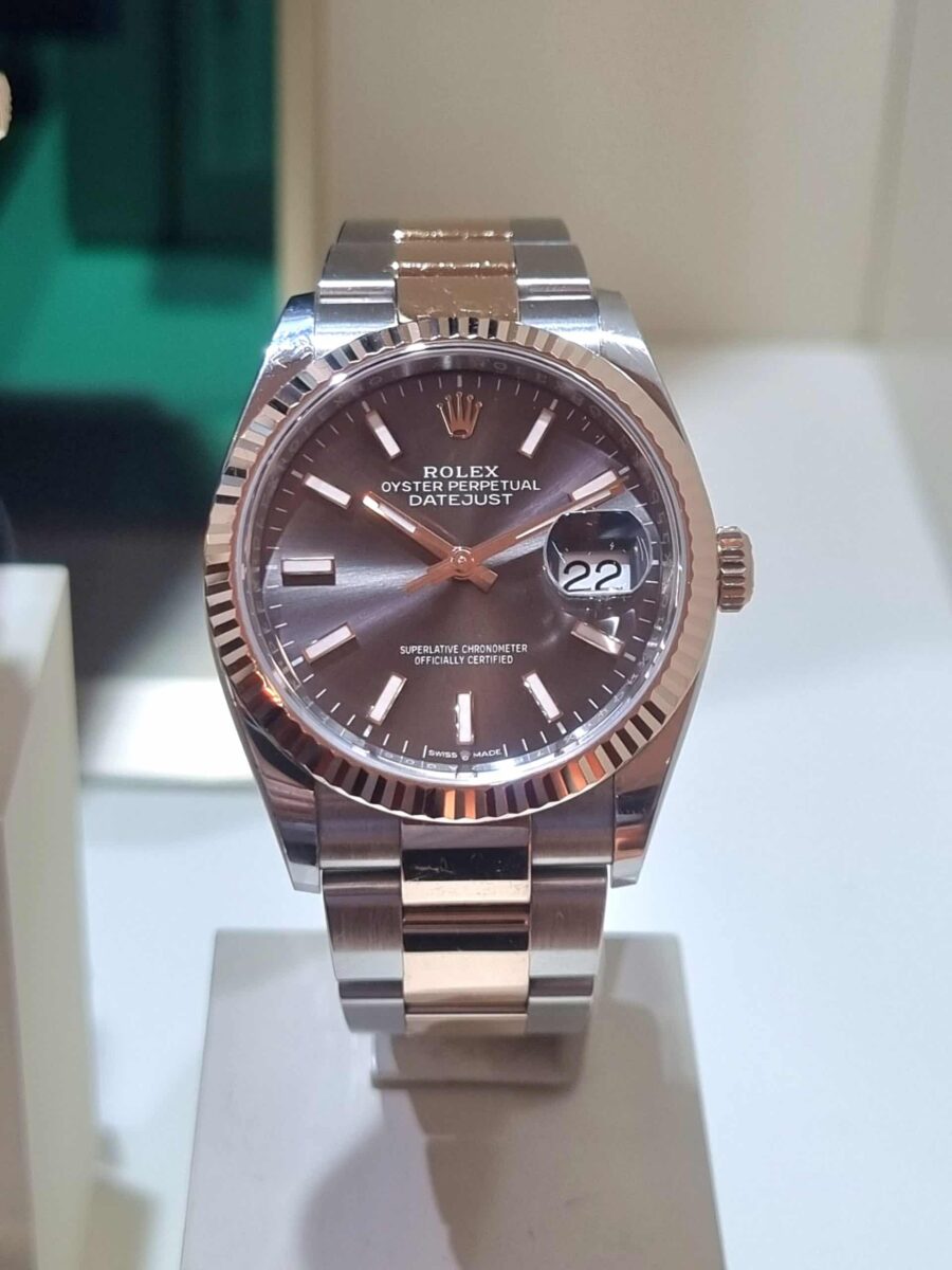 Rolex Datejust 36mm Steel + Rose Gold Slate Dial pre-owned 2019 ref.126231 | Gothelf A. Watches — 4
