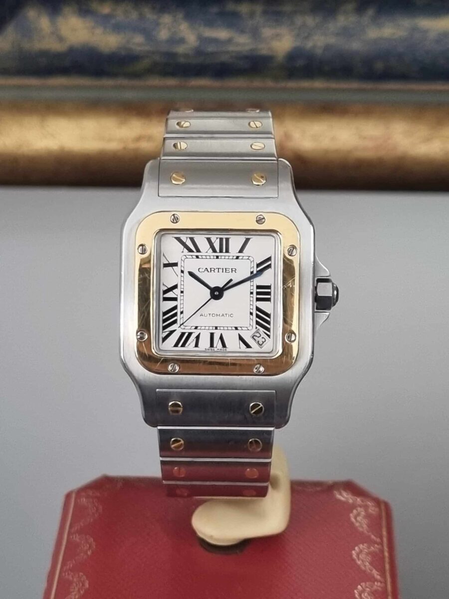 Cartier Santos Galbée 2823 XL Steel & 18K Gold pre-owned Great Condition!!!! | Gothelf A. Watches — 5