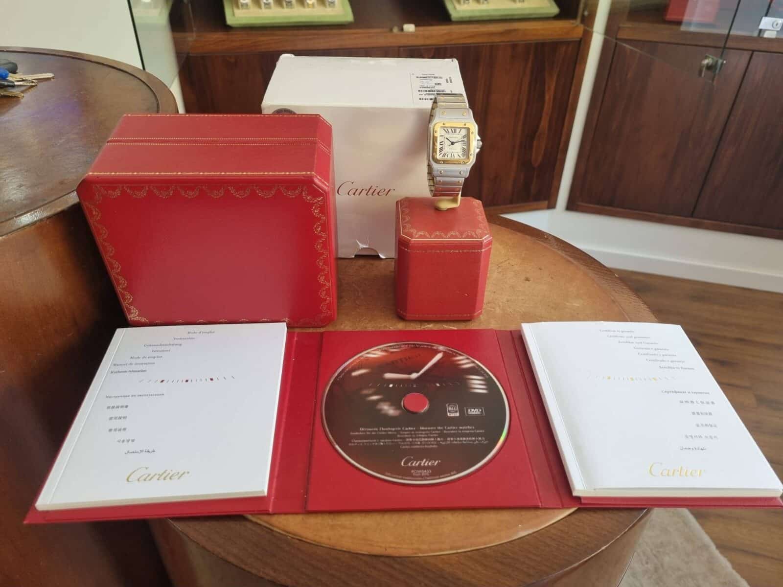 Cartier Santos Galbée 2823 XL Steel & 18K Gold pre-owned Great Condition!!!! | Gothelf A. Watches — 7