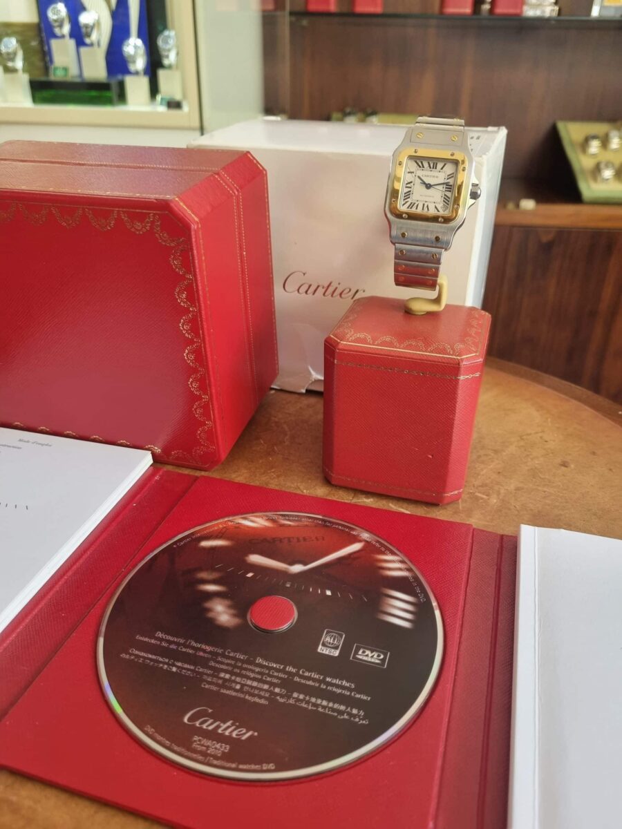 Cartier Santos Galbée 2823 XL Steel & 18K Gold pre-owned Great Condition!!!! | Gothelf A. Watches — 6