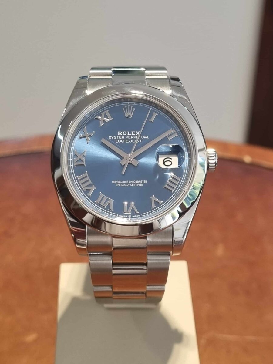 Rolex Datejust 41mm Blue Roman Dial Pre-Owned 2019 ref.126300 | Gothelf A. Watches — 5