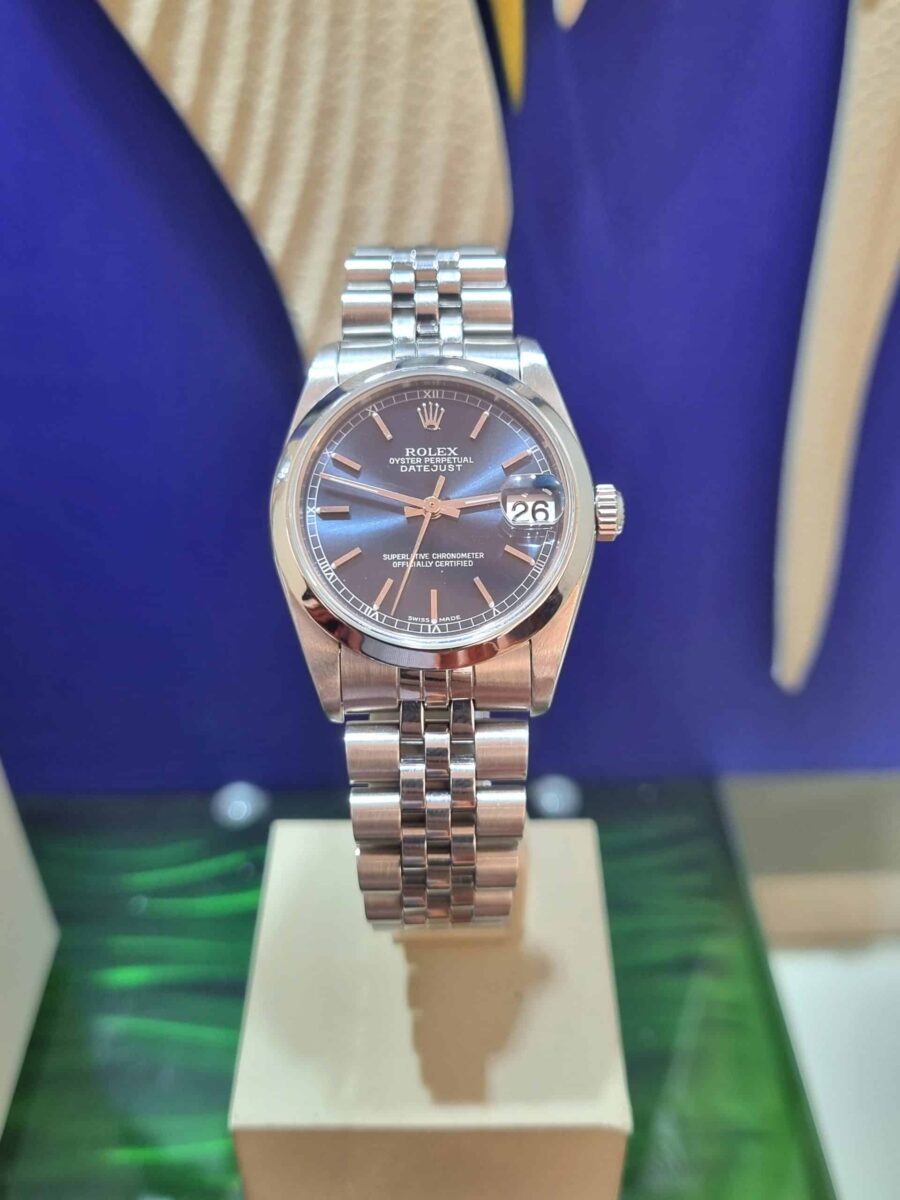 Rolex Datejust Ladies Steel 31mm Blue Dial ref.78240 | Gothelf A. Watches — 2