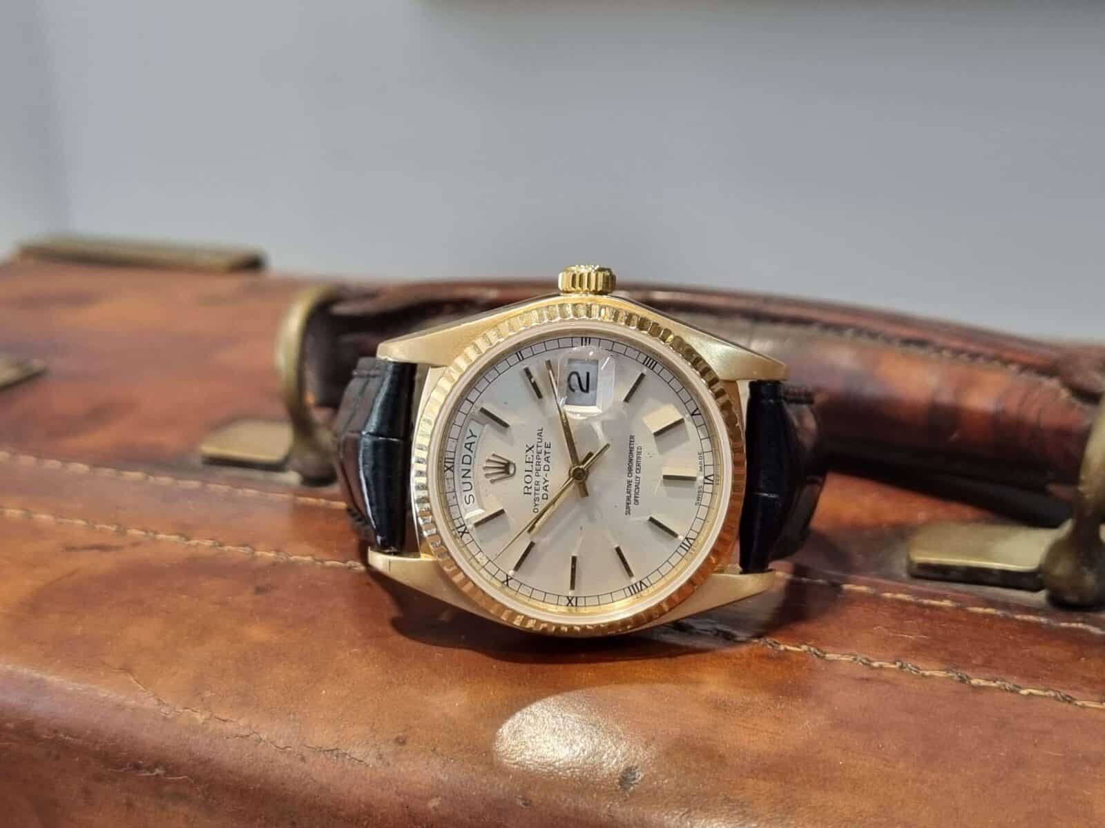 Rolex President Day Date 36mm Yellow 18k gold Silver Dial ref.18038 | Gothelf A. Watches — 3
