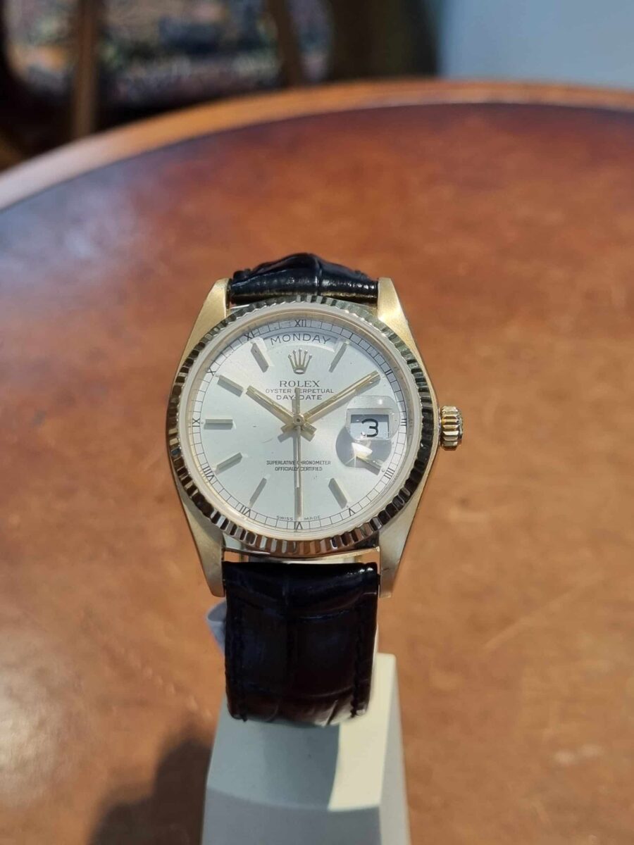 Rolex President Day Date 36mm Yellow 18k gold Silver Dial ref.18038 | Gothelf A. Watches — 6