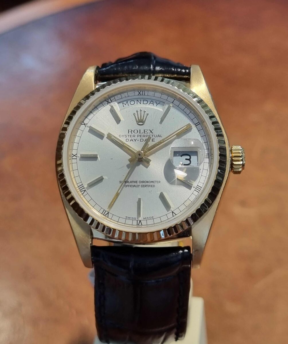 Rolex President Day Date 36mm Yellow 18k gold Silver Dial ref.18038 | Gothelf A. Watches — 5