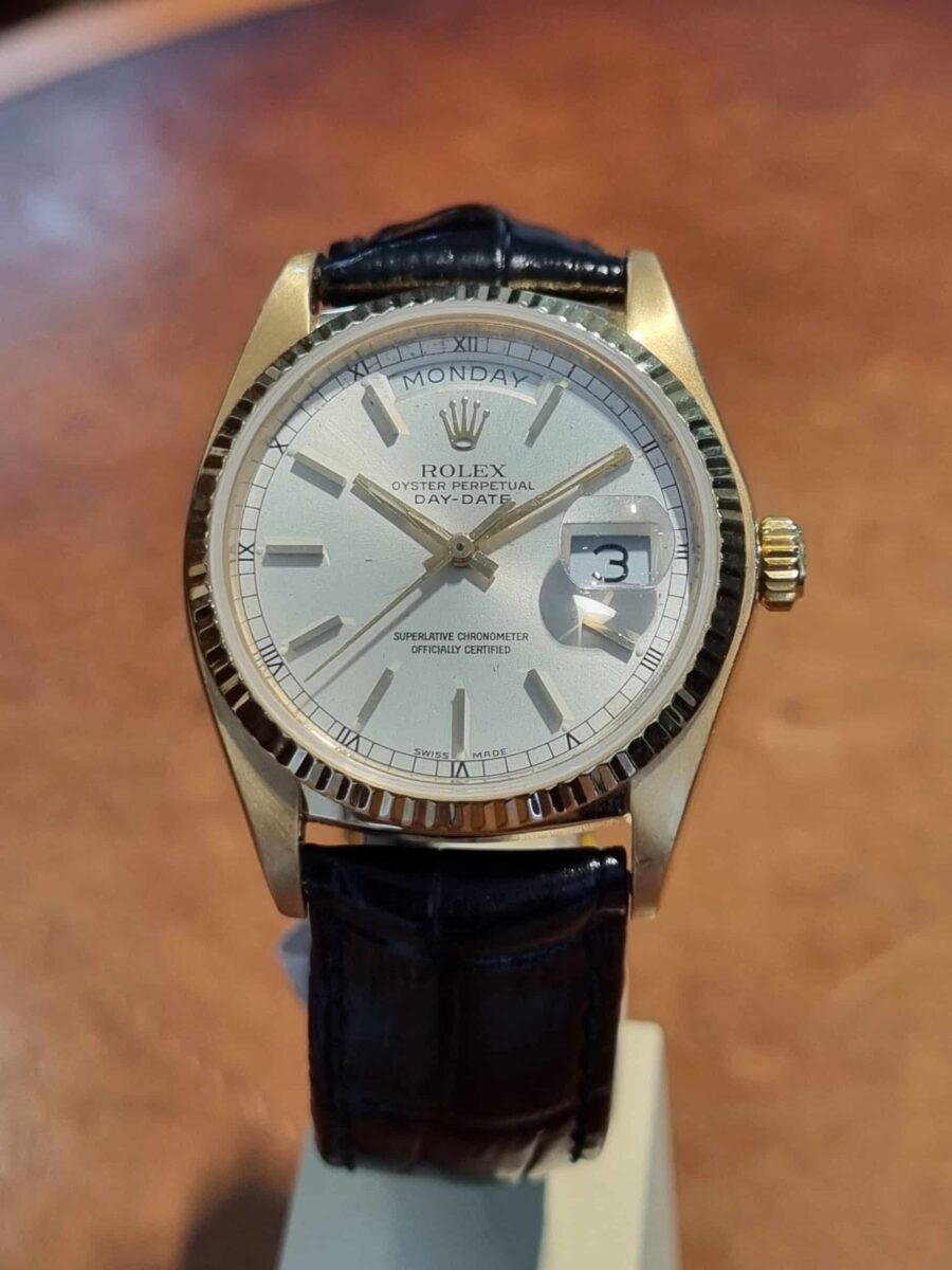 Rolex President Day Date 36mm Yellow 18k gold Silver Dial ref.18038 | Gothelf A. Watches — 4