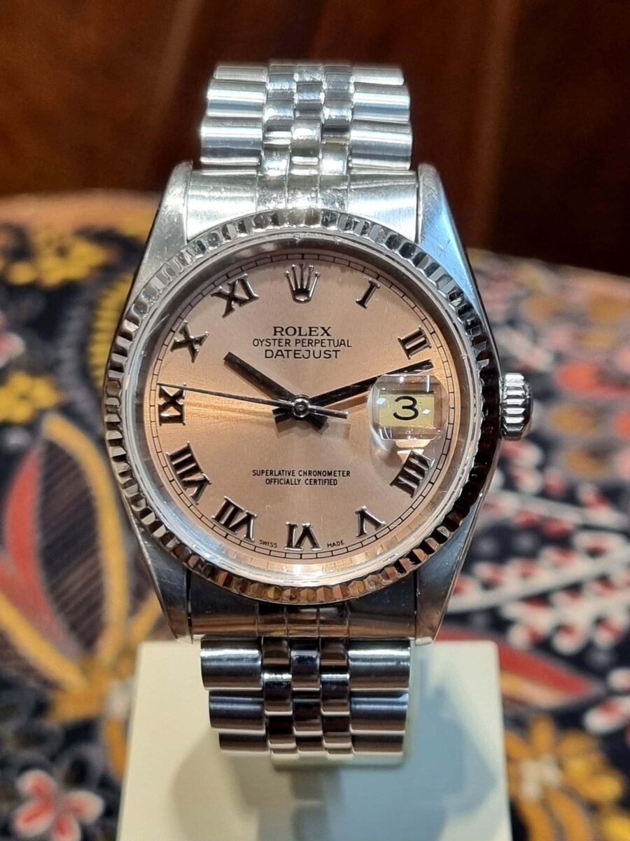 Rolex DateJust 36mm 16234 Steel & 18K White Gold Bezel | Gothelf A. Watches