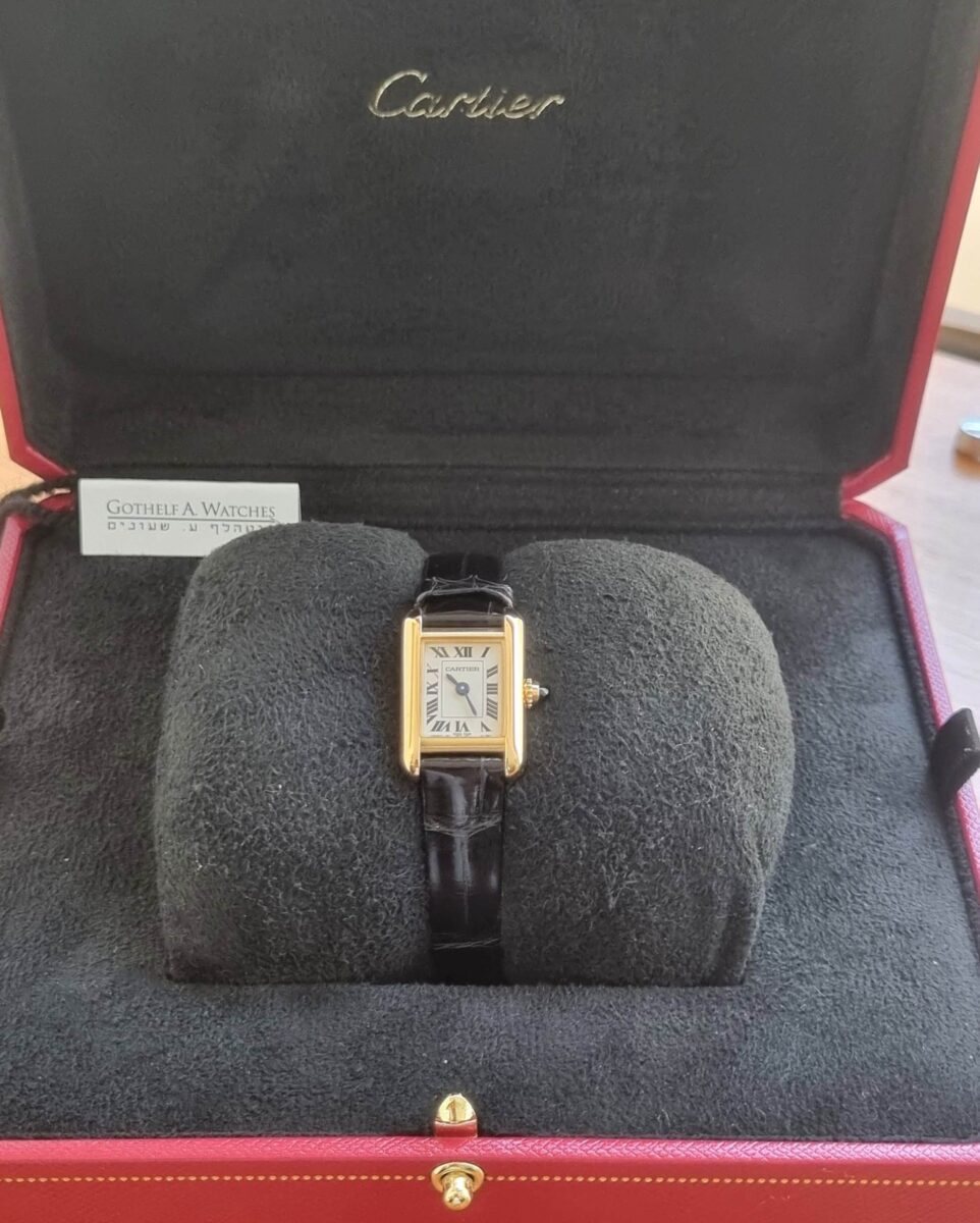 Cartier Tank Louis Mini 18K Yellow Gold Ref.WGTA0352 2025 NEW Watch!! | Gothelf A. Watches — 5