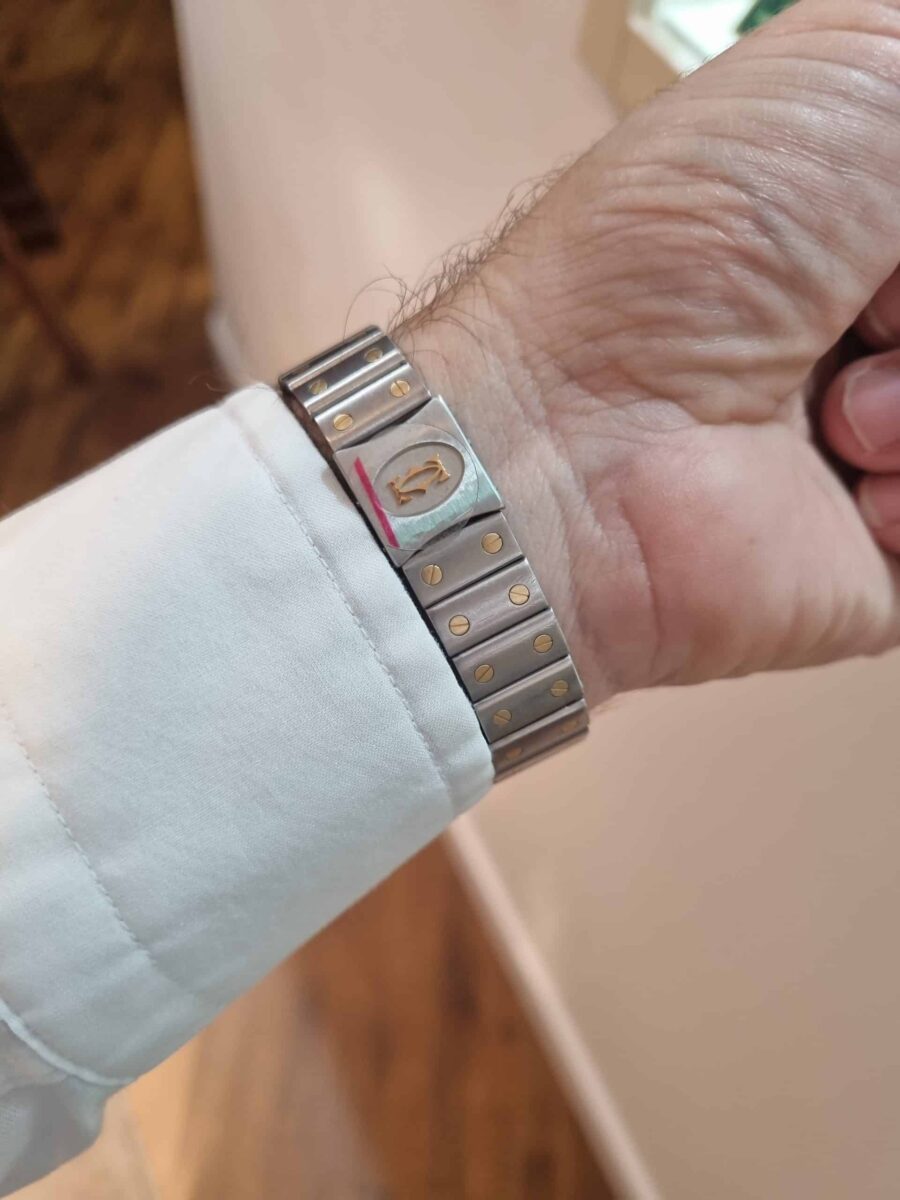 Cartier Santos Galbee Steel & 18k Gold Quartz ref.1566 | Gothelf A. Watches — 3