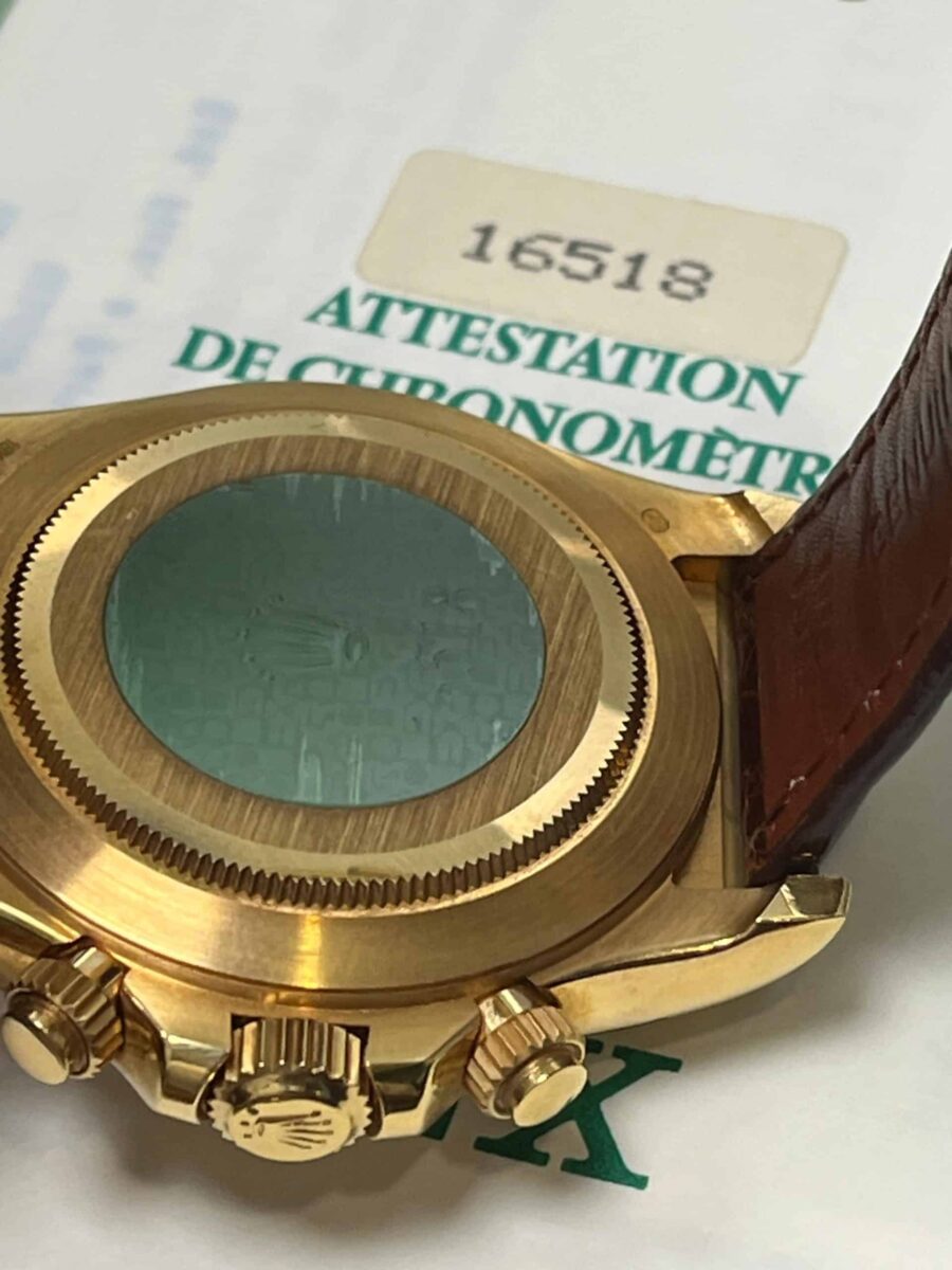 Rolex Daytona Zenith 18KYellow Gold ref.16518 Pre-owned Mint condition!! 1997 | Gothelf A. Watches — 4