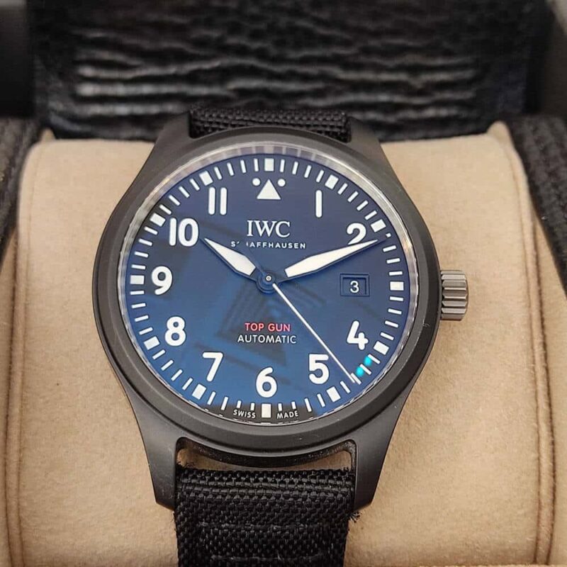 IWC פילוט טופ גאן שחור קרמי | גוטהלף ע. שעונים
