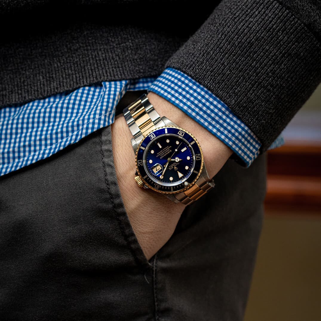 Rolex Submariner Steel & Gold Blue Dial Pre-owned 2004 ref.16613 | Gothelf A. Watches — 3