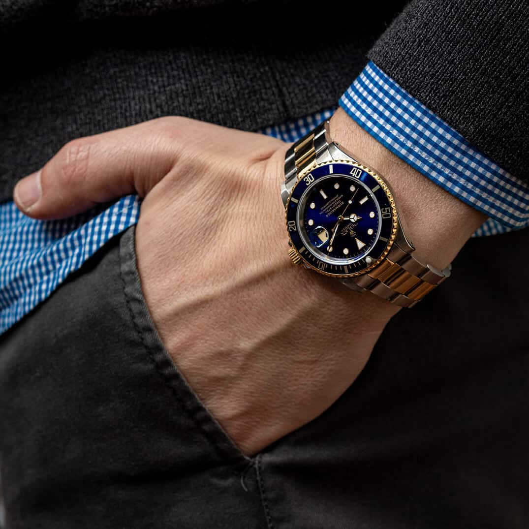 Rolex Submariner Steel & Gold Blue Dial Pre-owned 2004 ref.16613 | Gothelf A. Watches — 2