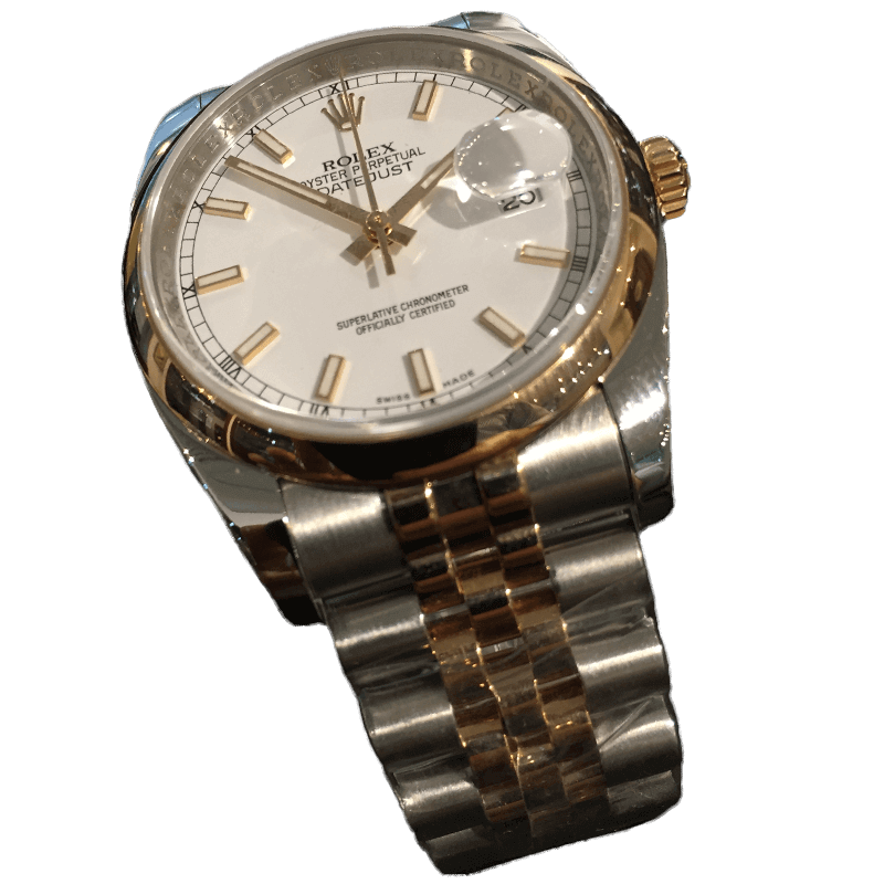 Rolex DATEJUST 36mm Steel & 18K Rose Gold 116201 | Gothelf A. Watches — 2