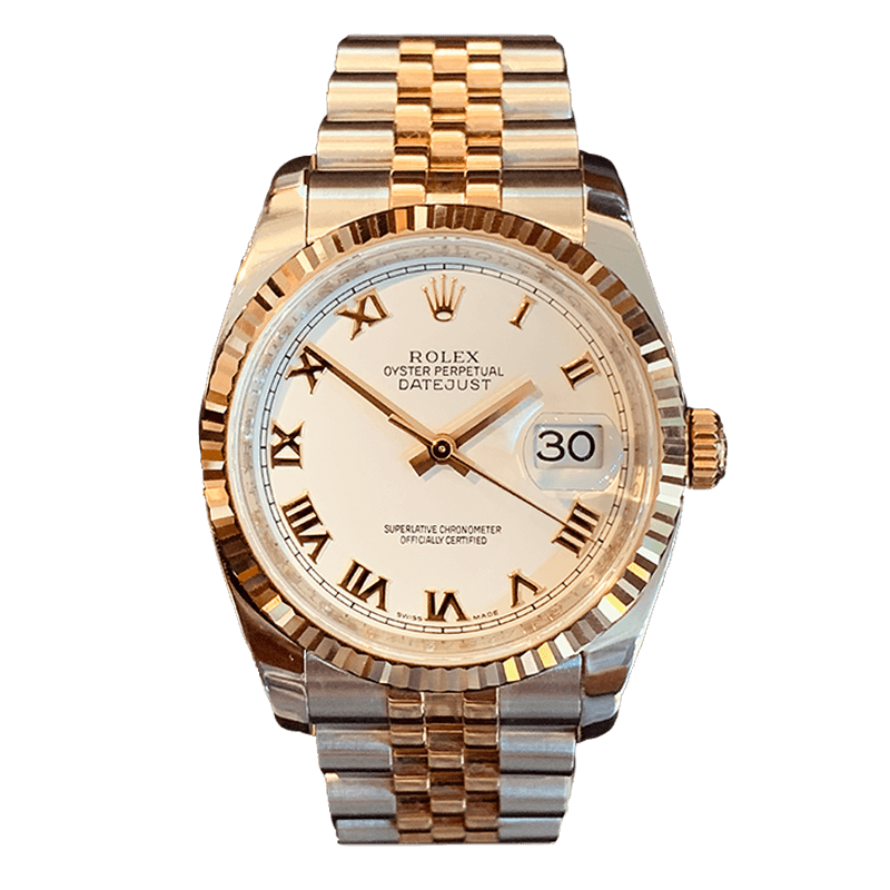 Rolex Datejust two tone rose gold 36mm | Gothelf A. Watches