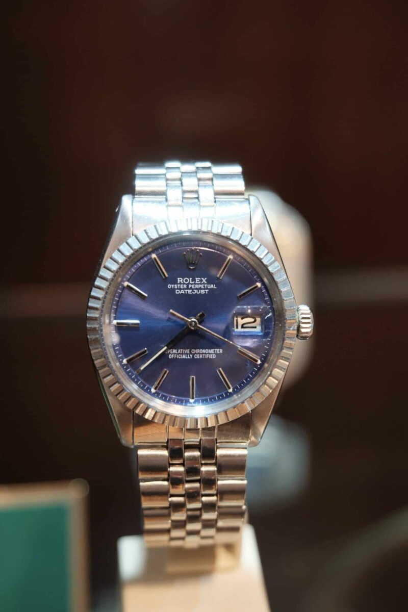 Rolex Datejust 1601 Vintage Blue Dial 36mm Steel Pre-owned 1978 | Gothelf A. Watches