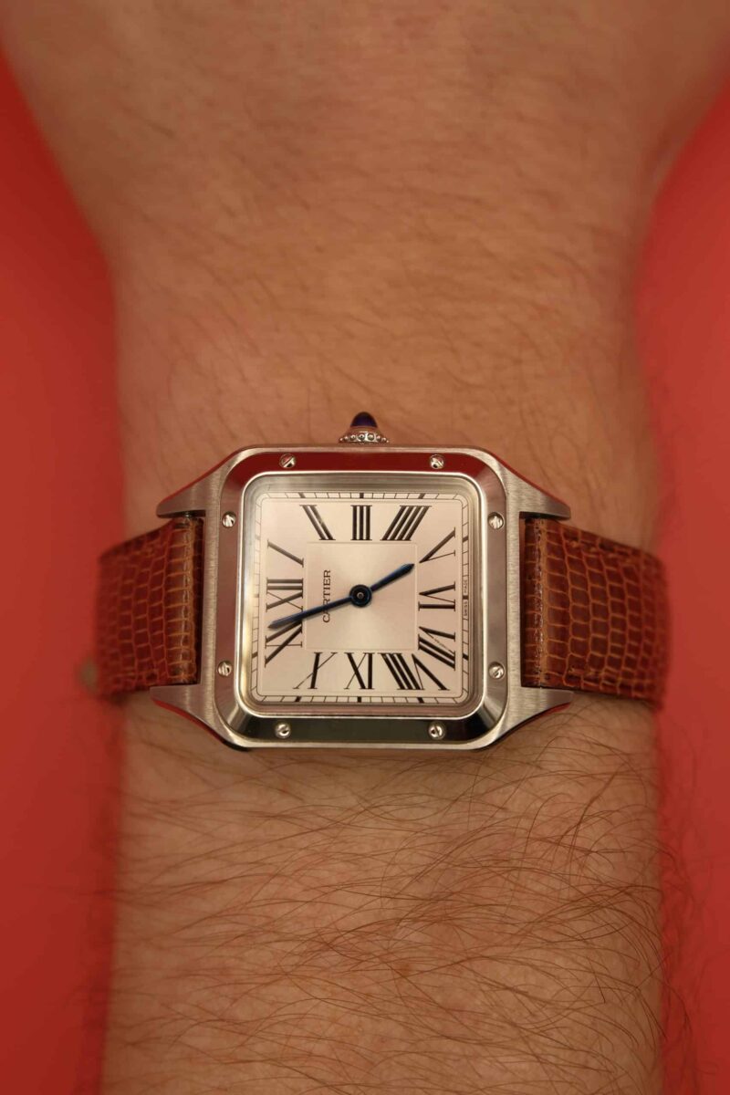Cartier Santos Dumont Small Ladies pre-owned 2019 | Gothelf A. Watches — 2