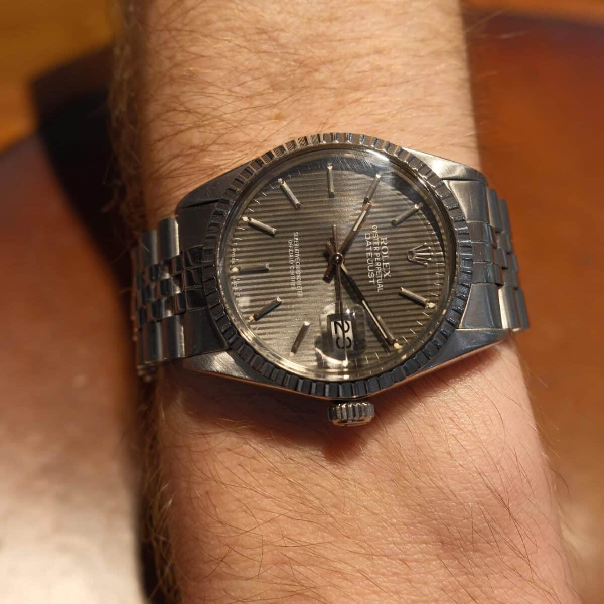 Rolex Datejust 36mm Vintage Grey Tapestry | Gothelf A. Watches — 2