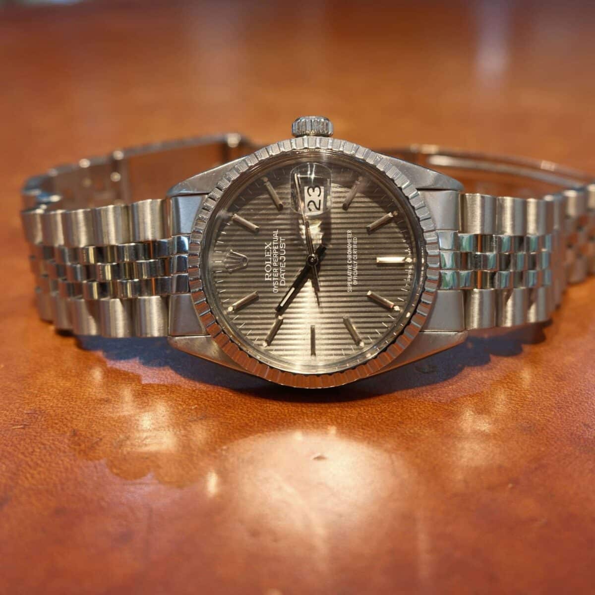Rolex Datejust 36mm Vintage Grey Tapestry | Gothelf A. Watches — 6