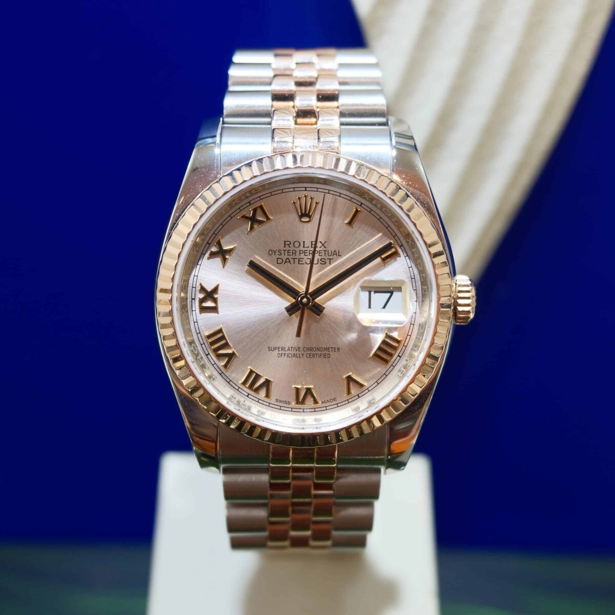 Rolex Datejust 36mm Steel & Rose Gold Pink Dial ref.116231 | Gothelf A. Watches
