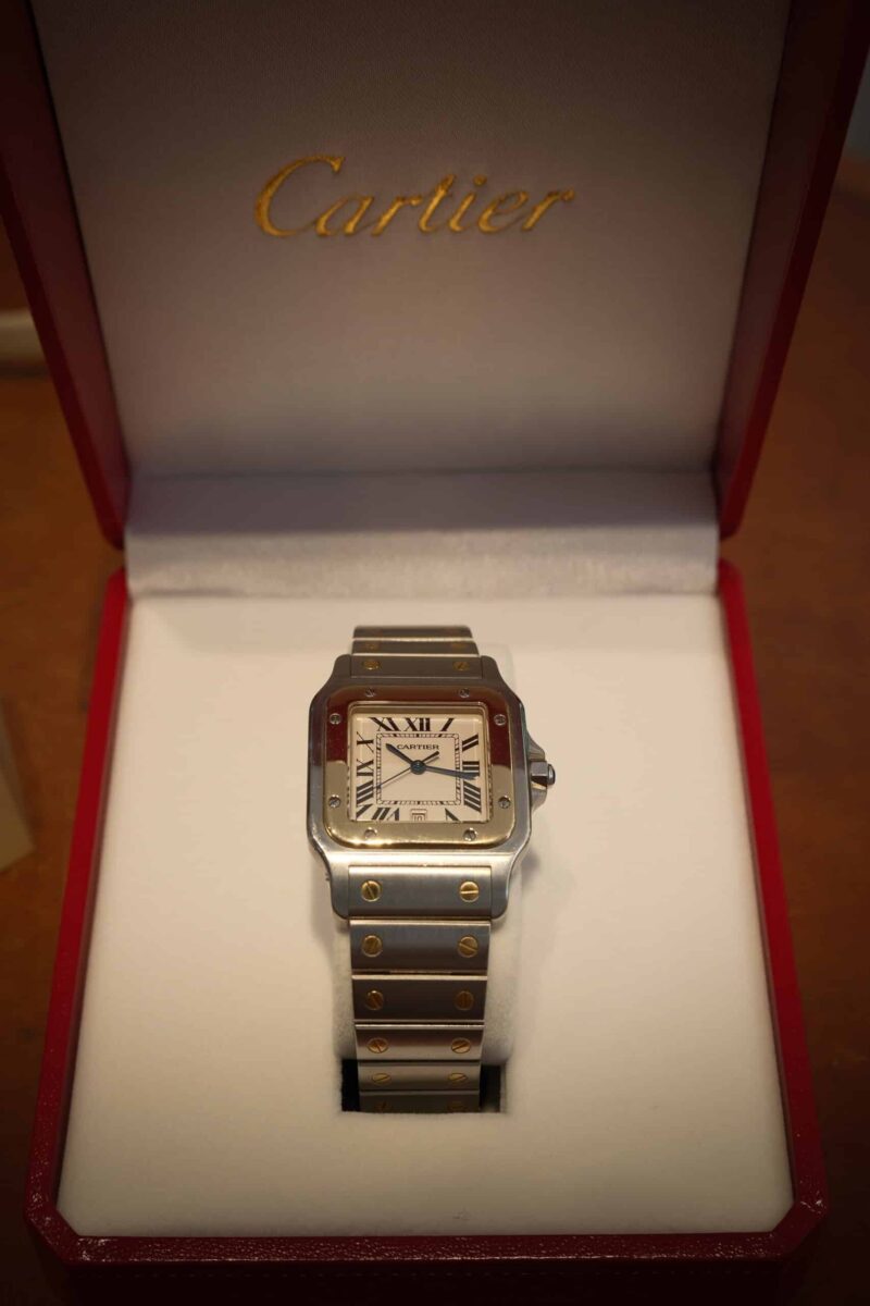 Cartier Santos Galbee Steel & 18k Gold Quartz ref.1566 | Gothelf A. Watches — 2