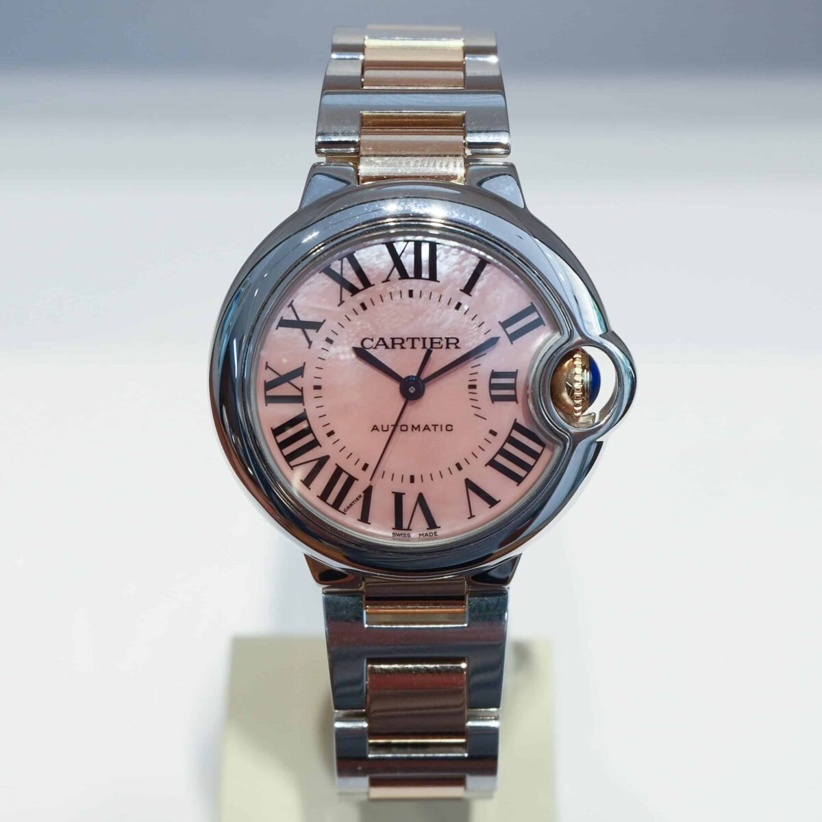 Cartier Ballon Bleu 33mm Rose Gold MOP Dial Ladies Medium | Gothelf A. Watches