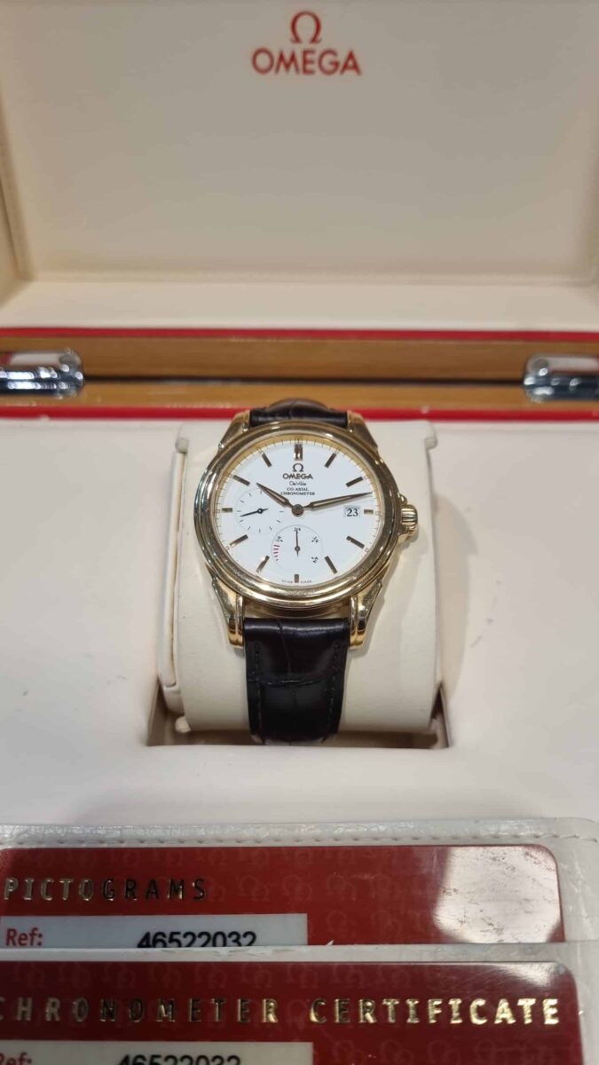 Omega De-Ville 18k Rose Gold ref.4652.20.32 Pre-Owned 2005 Box+papers | Gothelf A. Watches — 5