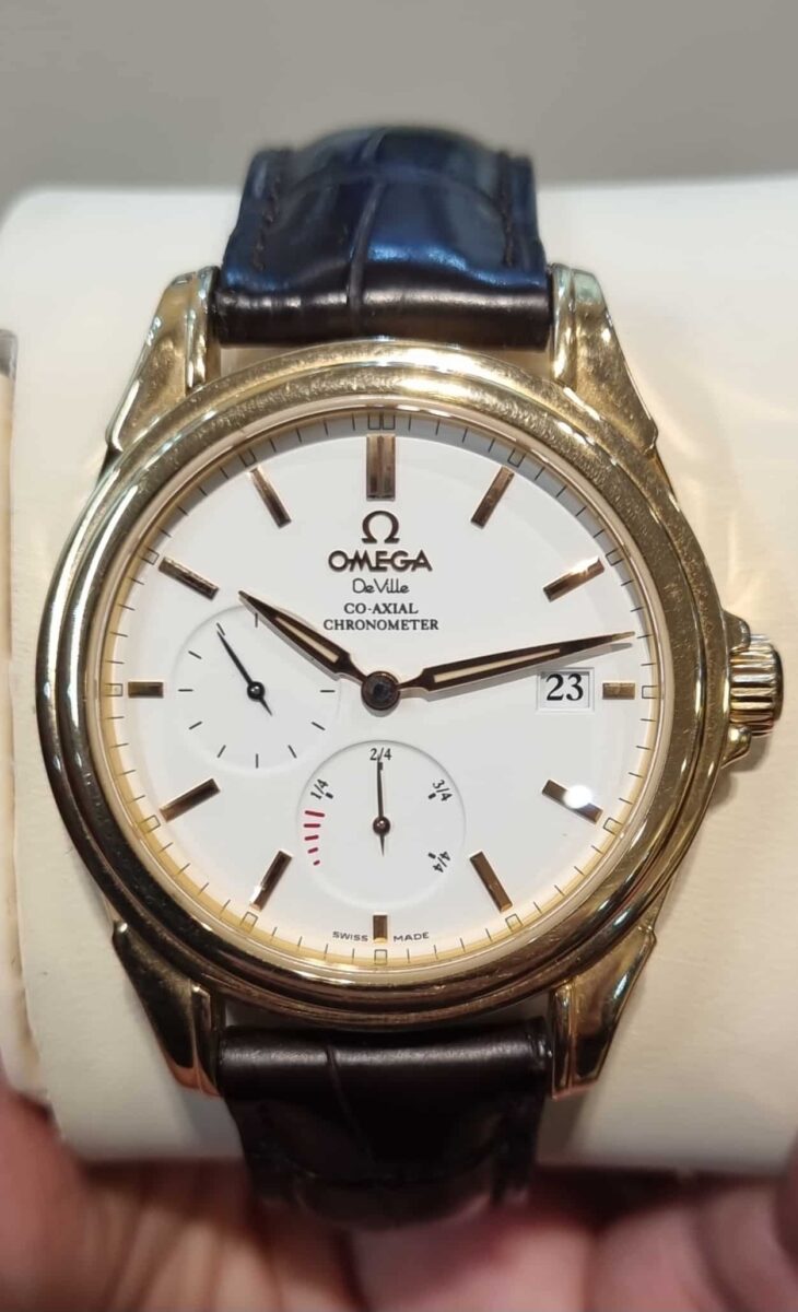Omega De-Ville 18k Rose Gold ref.4652.20.32 Pre-Owned 2005 Box+papers | Gothelf A. Watches — 2