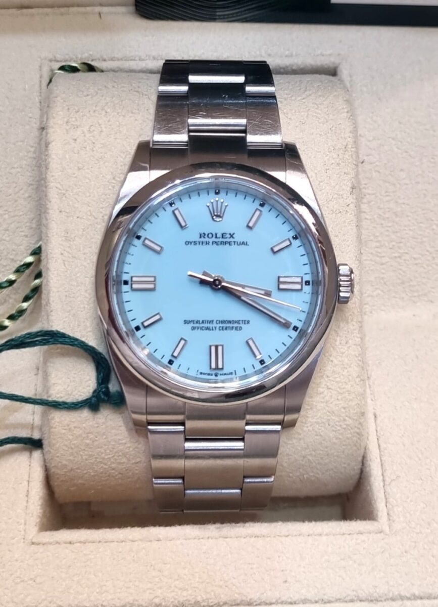 Rolex Oyster Perpetual Tiffany Dial 36mm Ref.126000 | Gothelf A. Watches
