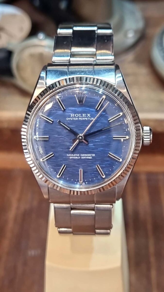 Rolex Oyster Perpetual Vintage Special Blue Mosaic Dial ref.1005 | Gothelf A. Watches
