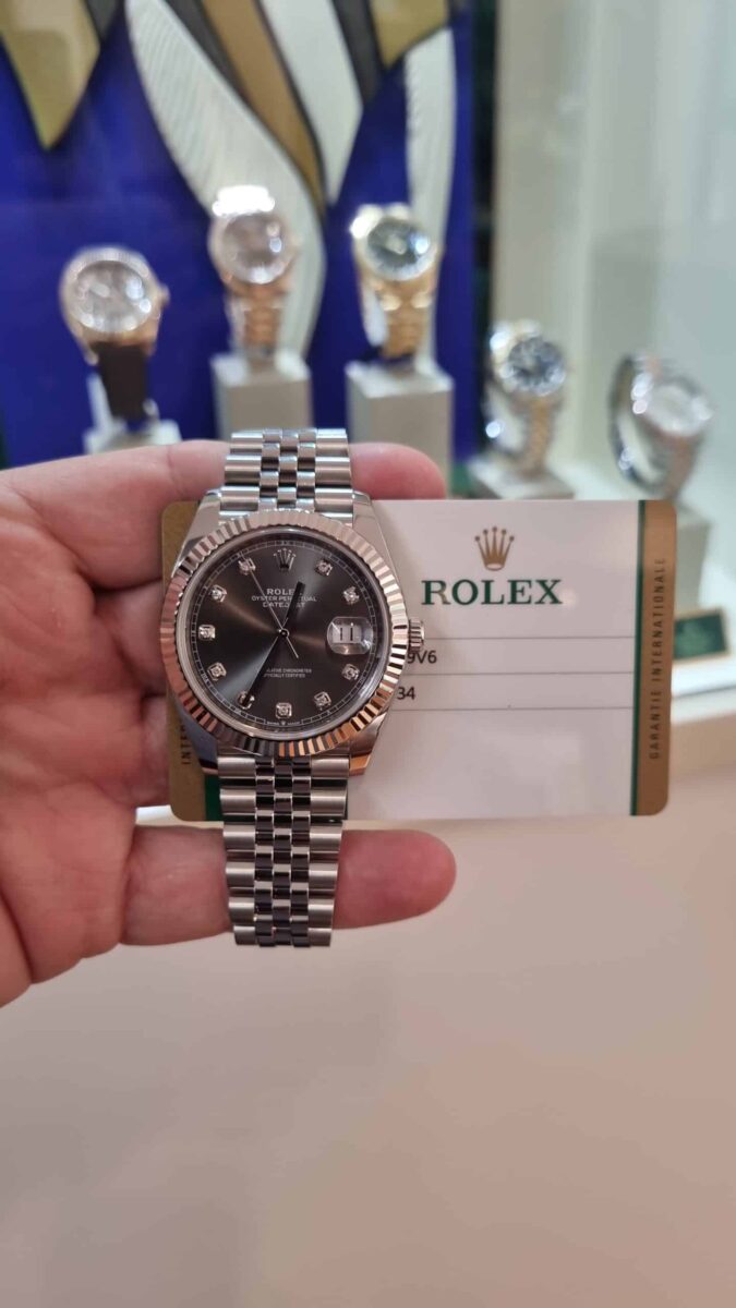 Rolex Datejust 41mm Rhodium Diamonds Dial ref.126334 | Gothelf A. Watches — 6