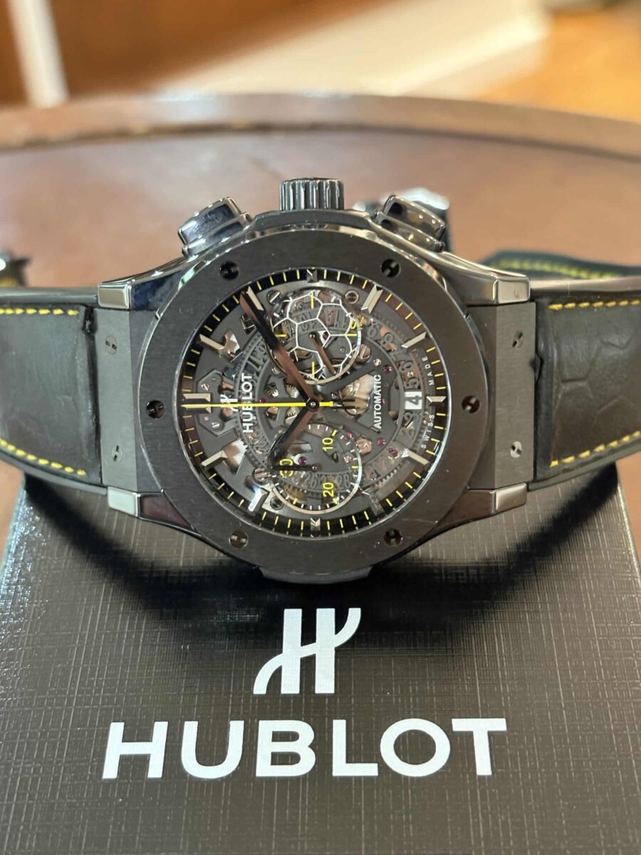 Hublot Classic Fusion Aerofusion Pele Limited Edition 500 Units Automatic Chronograph Wristwatch 45mm | Gothelf A. Watches
