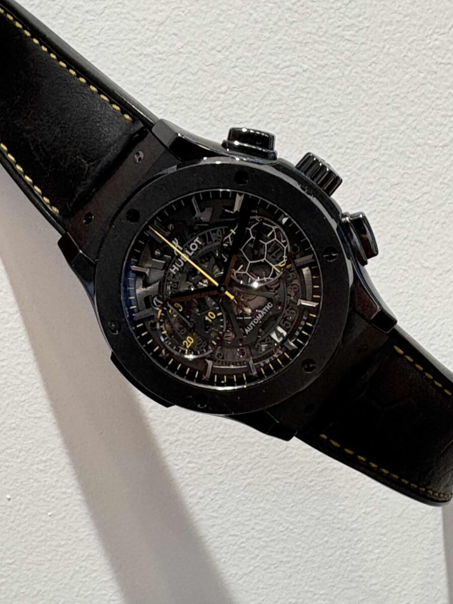 Hublot Classic Fusion Aerofusion Pele Limited Edition 500 Units Automatic Chronograph Wristwatch 45mm | Gothelf A. Watches — 5