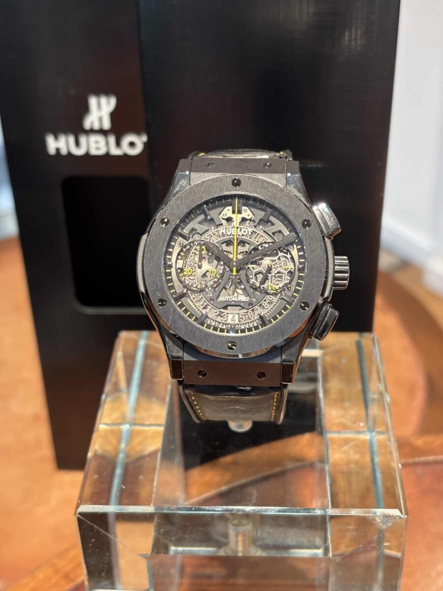 Hublot Classic Fusion Aerofusion Pele Limited Edition 500 Units Automatic Chronograph Wristwatch 45mm | Gothelf A. Watches — 3